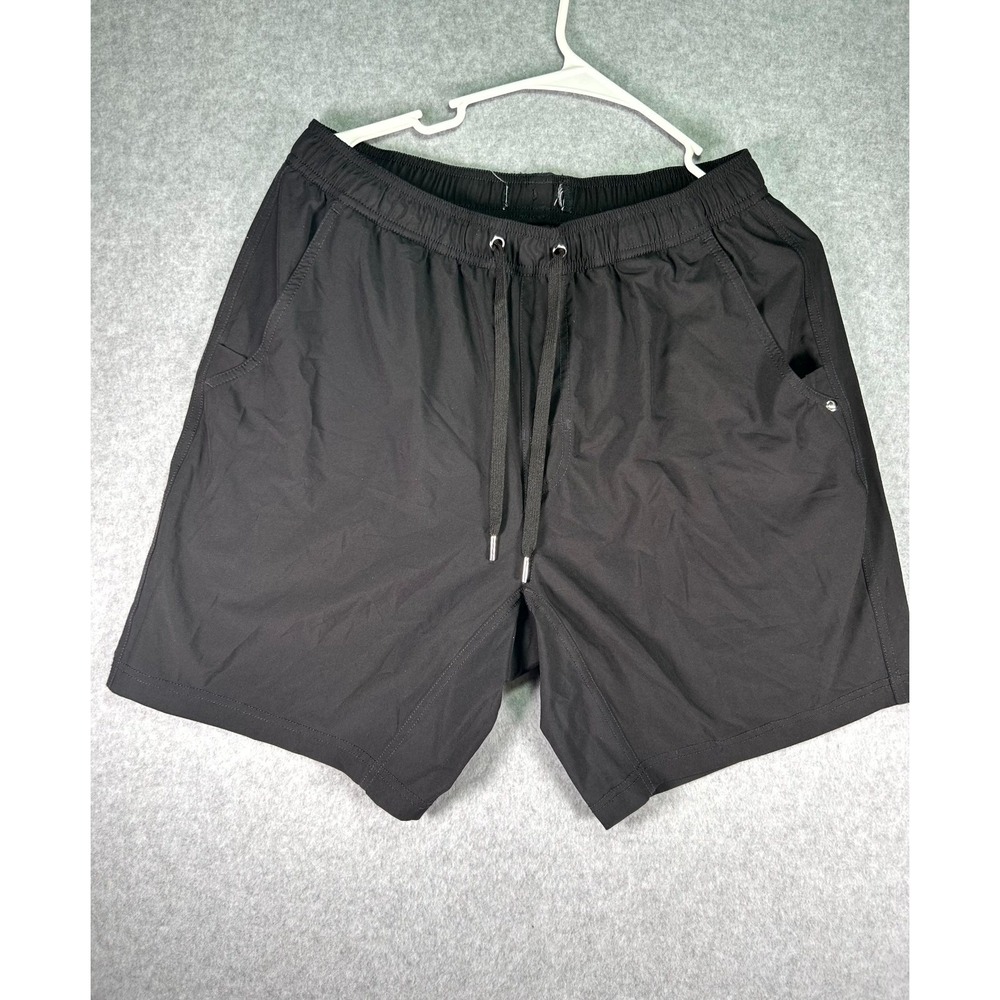 Athletic xsmall Short Men Black Built In Brief Drawstring Pocket Stretch Running